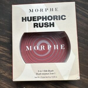 Morphe Huephoric Rush 3-in-1 Silk Blush - Full Size 0.28 oz - INTOXICATED - BNIB